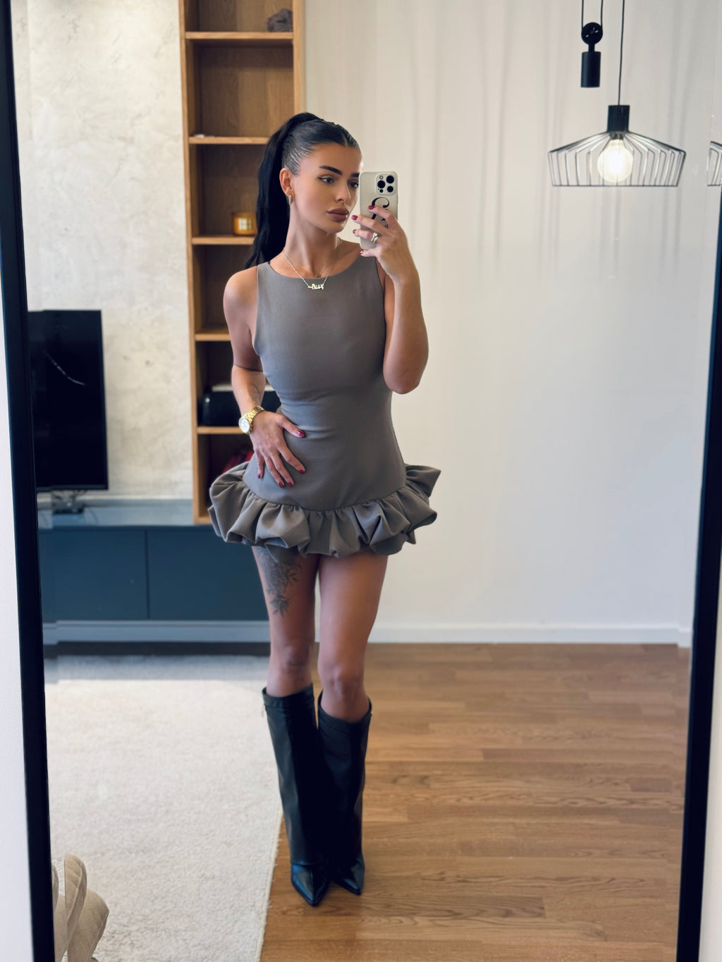 Haljina kombinezon sa šorcem ispod